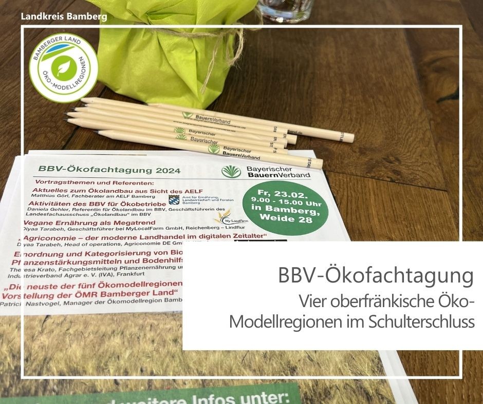 Einladungsflyer der oberfränkischen BBV-Ökofachtagung